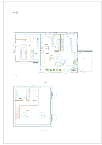 Conception d'une maison bioclimatique au Plateau d'Hauteville / Agence CLAL